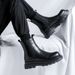 European Warm Series High Top Leather Shoes Chimney British Spring Autumn Martin Summer Breathable Black Boots Men_vogvips.com