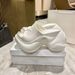26ss Summer Cross New Flower High Heel Platform Thick Sole One-Strap Sandals For Women Beach Outdoor Non-Slip Slippers_vogvips.com