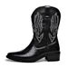 Autumn New Motorcycle Rider British V-Mouth Mid-Calf Men's Fashion Trend Martin Boots Large Size_vogvips.com