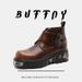 Gothic Retro Metal Punk Style Martin Boots Thick-soled Heightening Tooling Boots Men's Boots_vogvips.com