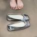 Lan Cabinet Hidden Wedge Butterfly Knot Shallow Gentle Loafers 2025 Summer New French Commuter Single Shoes For Women_vogvips.com