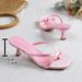 2026 New Summer Multi-Color Thong High-Heel Sandals Women, Square-Toe Stiletto Open-Toe Slippers For Women_vogvips.com