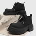 Thick-soled Short Martin Boots Men's Trendy Retro Height-increasing Short Boots_vogvips.com