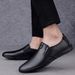 Leisure 2025 New Men's Leather Business Breathable Dad Anti Slip Wear-resistant Shoes, Driving And Work Shoes_vogvips.com