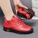 Handmade Beef Tendon Soft Sole Mom Shoes Women's Flat Single Shoes Casual Women's Shoes_vogvips.com