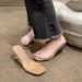 Transparent High Heels Women's Sandals Summer New Square Toe Crystal Chunky Heel One Strap Fashion Large Size Outdoor_vogvips.com