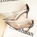 899-36 European American Style Fashionable Sexy Pointed-toe High-heeled Shoes With Thin Heels, Transparent Hollow_vogvips.com