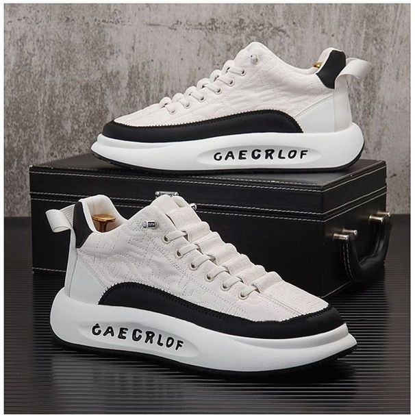 ShoeVault Men's 2025 New Spring And Slip-On Thick-Soled Height Increasing Casual Sports Dad Shoes Trendy Autumn_vogvips.com