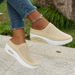 Women's Thick-Soled Half-Slip Soft Sole Non-Slip Slip-On Beach Sandals Plus Size Cushion Shoes_vogvips.com