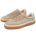 Men Women White Leather Color Block German Trainer Casual Sneakers Flat Lace Up Walking Shoes Couple Matching Unisex Breathable_vogvips.com