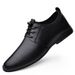 Leather Shoes Thin Leather Formal Men's Shoes Soft Sole Strap And Single Layer Leather Men's Casual Shoes_vogvips.com