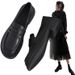 2025 Spring New Leather Women's Loafers Work, Soft Sole British Style Versatile Single Shoes For Women_vogvips.com