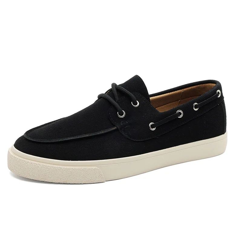Summer Men's Fringe Loafers British Casual Rubber Sole Round Toe Velvet Comfortable Breathable Beans Shoes X512_vogvips.com