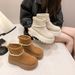 Petite Platform Thick-Soled Short 2025 Autumn Winter New Fashion Versatile Lace Slimming Height-Increasing Martin Boots_vogvips.com