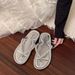 New Pearl Flip-flops Women, Summer Ins Fashion, Suitable For Outdoor Wear On The Beach, Non-slip Sandals, Recommended By_vogvips.com
