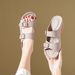 New 2026 Sandals Women's Car Line Mother Shoes Large Size Sandals Wedge Slippers 3012-7_vogvips.com