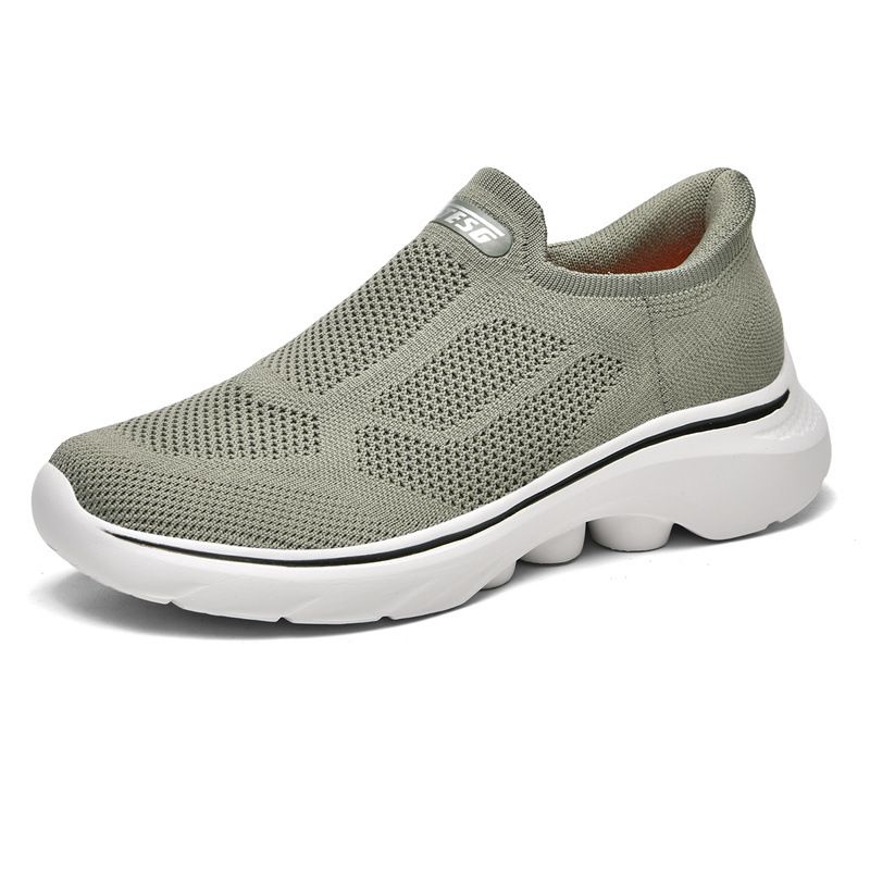 Cross-border Large-size Popular Slip-on Dad Soft-soled Sports Casual Shoes, Lightweight Mesh Breathable Walking Shoes_vogvips.com