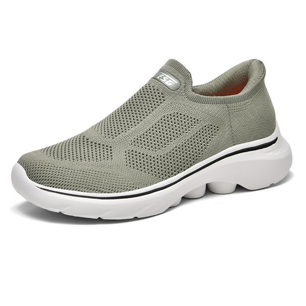 Cross-border Large-size Popular Slip-on Dad Soft-soled Sports Casual Shoes, Lightweight Mesh Breathable Walking Shoes_vogvips.com