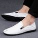 Men's Round Head Casual Men's Casual Single Shoes Sleeve Loafers Non-slip Men's Shoes_vogvips.com