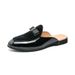 Wind Plus Size Half Slippers Without Heels, Bean Men's Autumn And Winter Lazy Shoes, Casual Leather Shoes For One Foot_vogvips.com