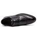 Spring Summer Brogue Formal Business Dress Men's Pointed Black Leather Shoes 2023_vogvips.com