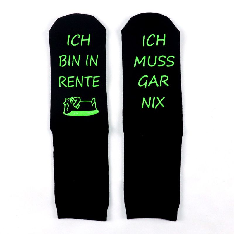 Mid-tube socks retirement series leisure sports cotton socks socks sole non-slip spot rubber floor socks_vogvips.com
