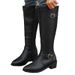 Winter New And Women's Boots, Large Size, Chunky Heel, Square Buckle, Zipper, Long_vogvips.com