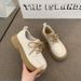 Small Leather Shoes For Women In The Spring And Autumn Of 2025, New British Style Soft Versatile Lace Up Black Work_vogvips.com