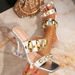 Elegant Silver High Heel Sandals For Women - Metallic Buckle Strappy Open Toe Slip-On Summer Shoes_vogvips.com