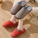 Cotton Slippers Winter Women's Home Warm Maternity Shoes Home Cotton Slippers Couple Non-Slip Slippers Men Fuzzy_vogvips.com