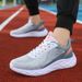 New Women's Summer Breathable Thin Mesh Sports Running Flyknit Trendy Soft Bottom Couple Casual Board Shoes_vogvips.com