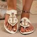 2026 Spring And Summer New Flat Slippers Women's Boat Aiming Metal Buckle Beach Sandals Open-toed Slippers_vogvips.com