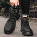 European Warm Series Autumn Leather Waterproof 2025 Trendy New High-top Workwear Motorcycle Men's Martin Boots_vogvips.com