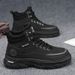 European Warm Series High-top Shoes Autumn Winter New Outdoor Work Safety Men's Sports Casual Wear-resistant Thick-soled Martin Boots_vogvips.com