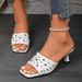 Large Size In Summer 2025, New Fish Mouth Casual Wear, Slim Heel Cool Slippers For Women_vogvips.com