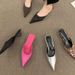 European And American Style Mules, Niche Popular Slippers For Outdoor Wear, Square Open Back, 2025 Spring/summer New_vogvips.com