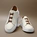 Leather Board Shoes One Pedal Lazy Casual Board Shoes Irst Layer Cowhide Men's Elastic Band White Shoes_vogvips.com