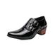 Unbeatable Quality 2025 Spring And Autumn Large High Heels Tall Pointed Boots 38-46 Men's Leather Shoes_vogvips.com