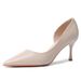 2025 Spring And Autumn New Sexy Side-Cut Out Shoes, Internet Celebrity French Style High Heels, Women's Elegant Black_vogvips.com