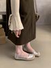 Loafers 2026 Summer New Genuine Soft Leather Flat Ballet Mary Jane Spring And Autumn Color-Block Design Women's Shoes_vogvips.com