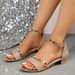 Women's Shoes Summer Bright Leather Low Heeled Thick Heel Open Toed Heel One Line Leather Buckle Versatile Women's Fashion Sandals_vogvips.com