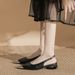 2025 Summer New Women's Shoes Pointed Unique Low Heel Comfortable Anti-Kick Metal Toe Backless Sandals For Women_vogvips.com