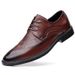 Euro Step Leather New Style Cowhide British Carved High-end Business Formal Derby Fashion Lace-up Youth Breathable Men's Shoes_vogvips.com