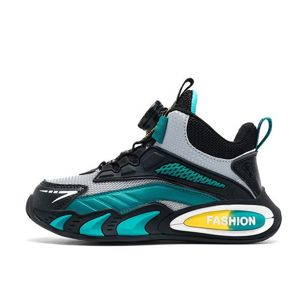 Boys' Mesh Sneakers Large Kids' Button Running Shoes For Kids_vogvips.com