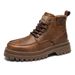European Warm Series Autumn Winter New Heel High Top Side Zipper British Style Martin Cold Adhesive Workwear Casual Thick Sole Sports Men's_vogvips.com
