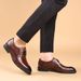 Men's leather shoes Leather vintage carved men's shoes men's business dress shoes_vogvips.com