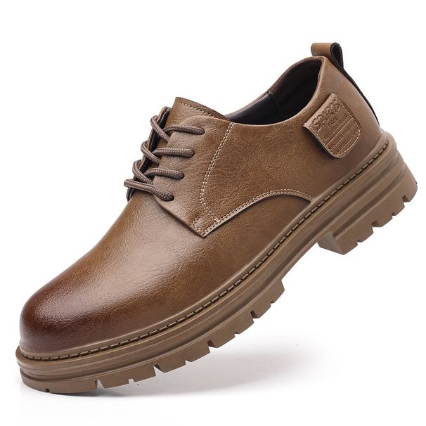 European Warm Series Men's Autumn New Small Leather Martin Boots British Style Versatile Casual Business Formal Work Shoes_vogvips.com
