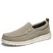 Euro Step New Large Size Canvas Loafers Spring Summer Casual Hot Sale Ultra-light Slip-on Men's Shoes_vogvips.com