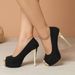 European And American Fashion Peep-toe Stiletto Shoes, Foreign Trade Size 45, Cross-border Sexy High-heeled Sandals With_vogvips.com