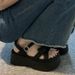 Bow Word With Thick Sole Small Height Increase Sandals Women's Versatile Muffin Roman Women's Shoes_vogvips.com